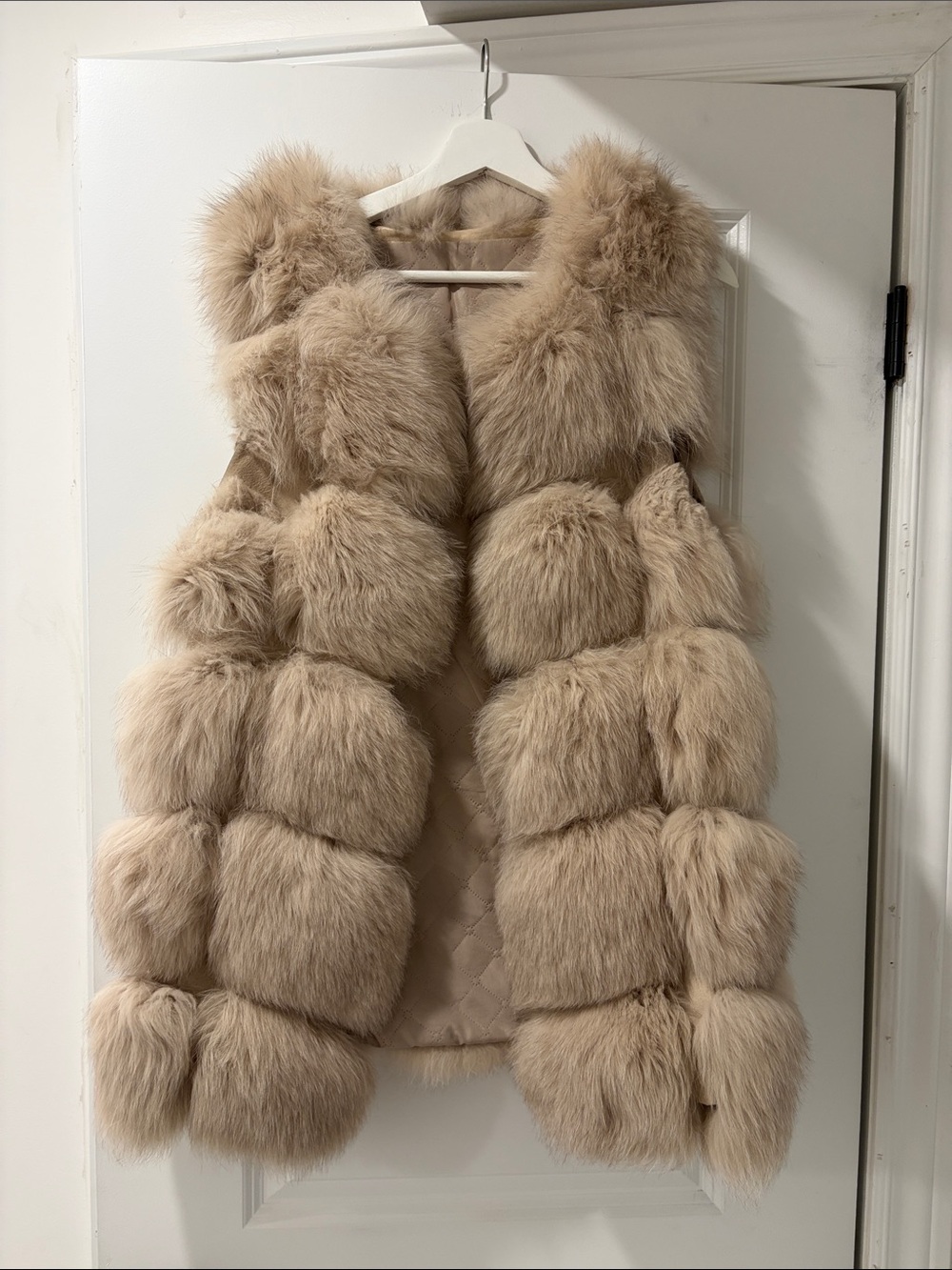 Fur Vest with Leather